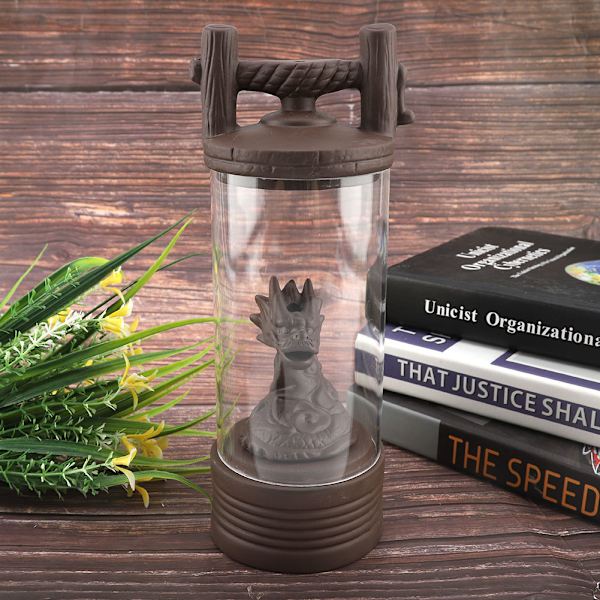 Røgelsesholder Censer Røg Tilbageflow Røgelsesbrænder Dekoration Ornament med Akryl Dæksel