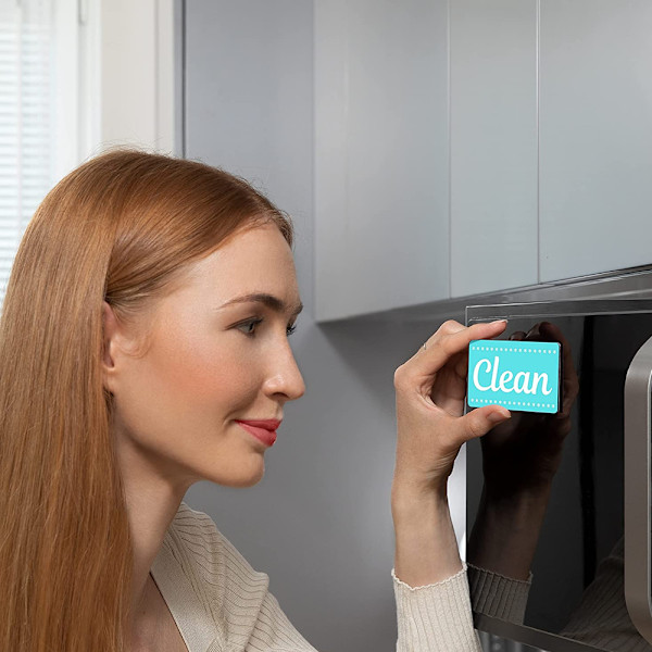 Rengör smutsig diskmaskin magnet, vändbar diskmaskinsskylt,