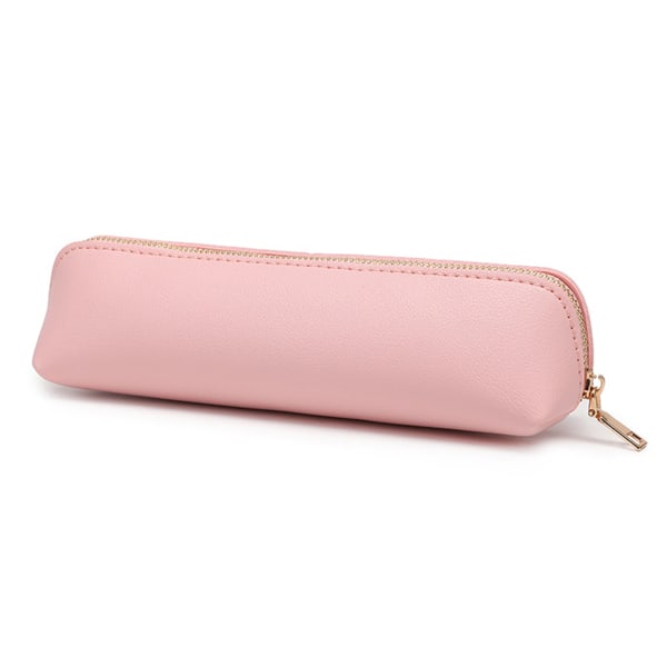 Leather Pen Pencil Case, Slim Pen Bag Small Pencil Pouch Lovely