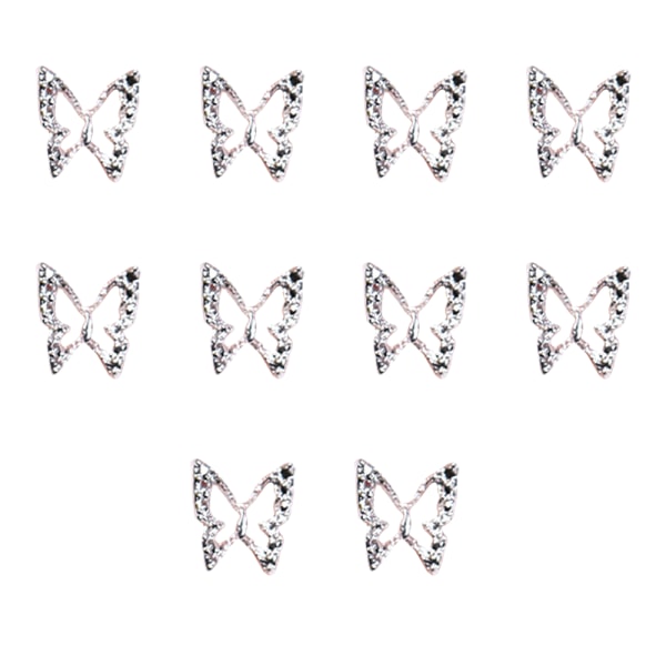 10 st 3D Crystal Rhinestone Gems Nail Art， Dekoration för kvinnor, flickor, damer