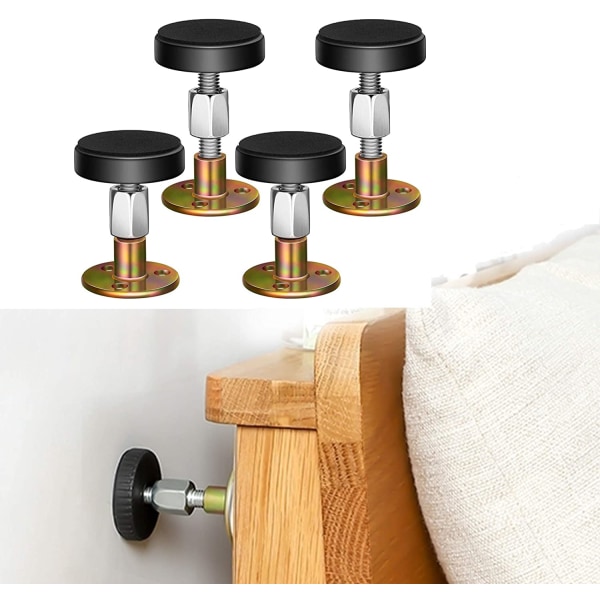 Adjustable Threaded Bed Frame Anti-Shake Tool, Headboard Stopper