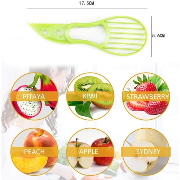 Avocado Skærer Avocado Slicer 3 i 1 Multifunktionel Avocado