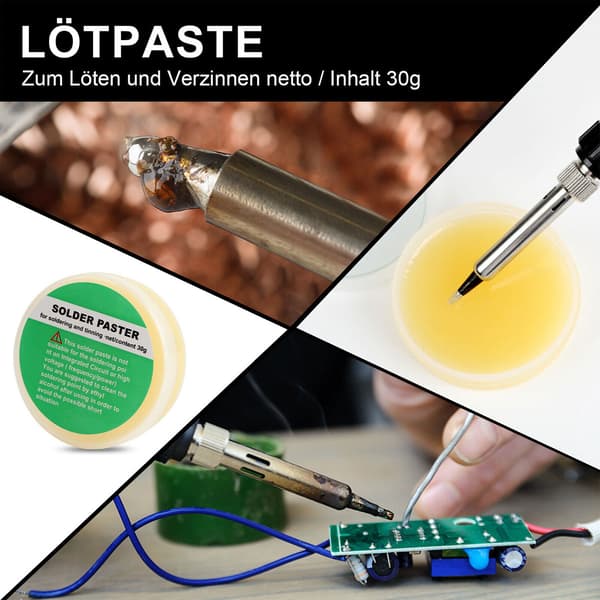 Loddeboltsett 80W Loddestasjon Temperaturjusterbar Loddebolt Tråd