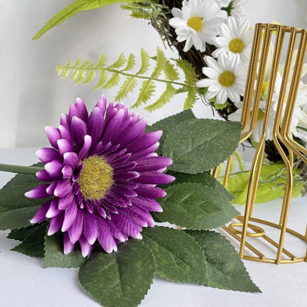 10 Buketter Konstgjorda Blommor Utomhus UV-Resistenta Falska Blommor