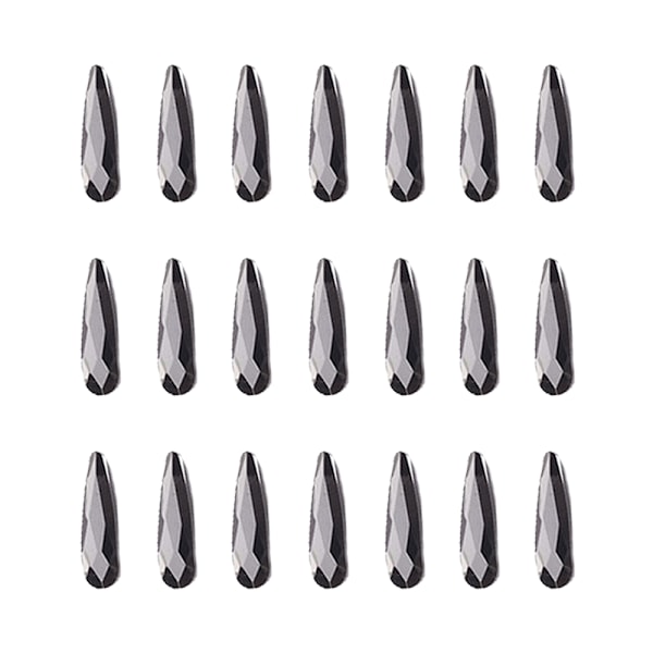 Krystal AB Flade Rhinestones Regnbuedesign Glas Negle Rhinestone Scrapbooking Kunst