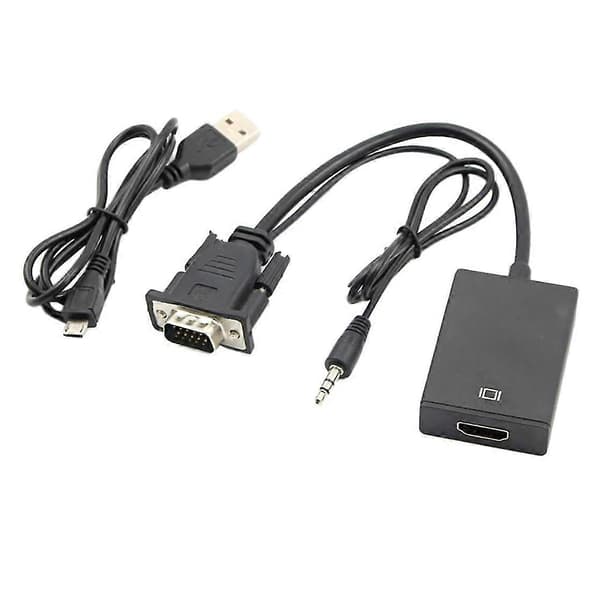 Vga Til -kompatibel Konverter Computer Til Tv Adapter Kabel Tv Hd Kabel Support Med Lyd