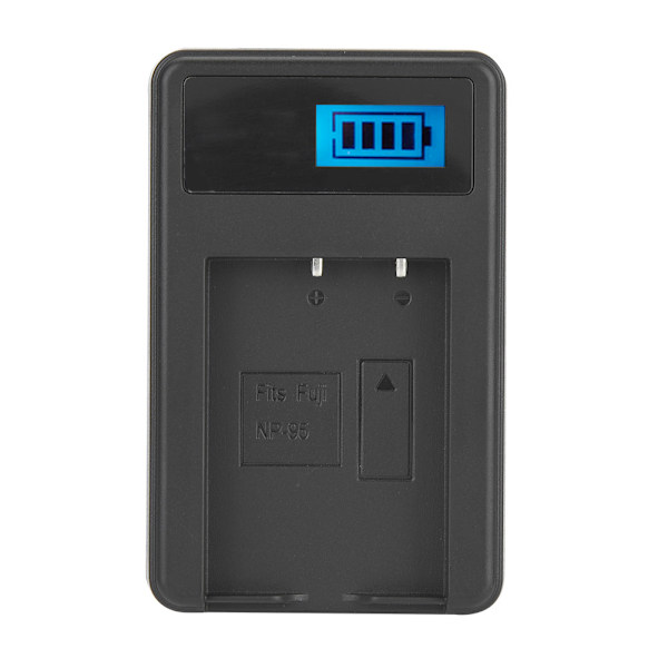 LED-skjerm NP-95 Batterilader Enkelt Spor for Fuji Fujifilm Finepix X100S F30 X-S1