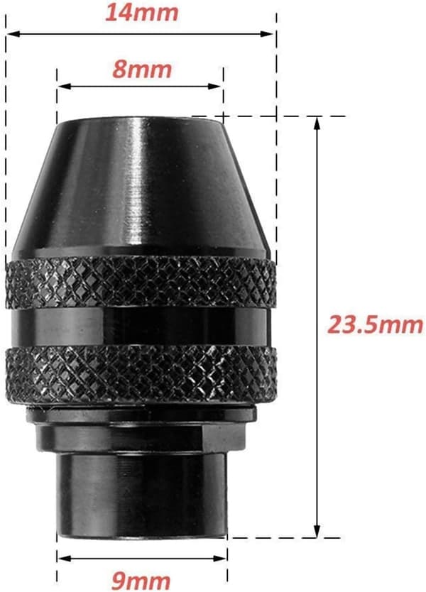 0,4-3,4 mm højspændingsborepatron Universal elektrisk slibepatron