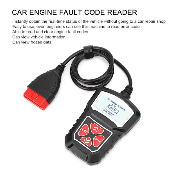 Bilskanner för motorfel Diagnostikinstrument Kodläsare OBD2 Autotestverktyg