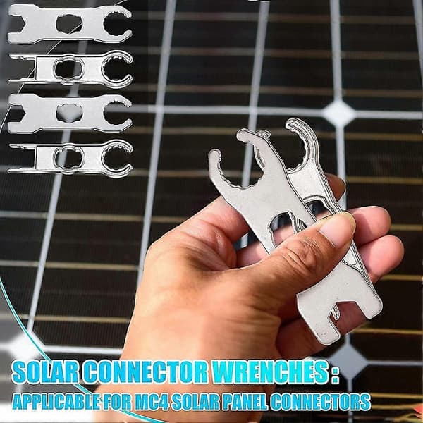 Metallisk Solpanelanslutningsverktyg Nyckelkomponent Pv Solverktyg Hätta Passar Diy Nyckel Specialinstallation