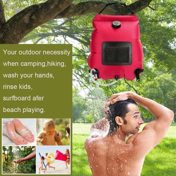 Svart Campingdusj, Solar Campingdusjpose, Campingdusj Ba