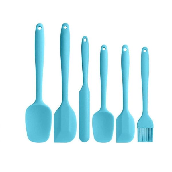 Mångsidig kökskompis, värmebeständigt silikonspatelset, non-stick silikonverktyg av livsmedelskvalitet, hållbar design i ett stycke, flexibel BPA-fri