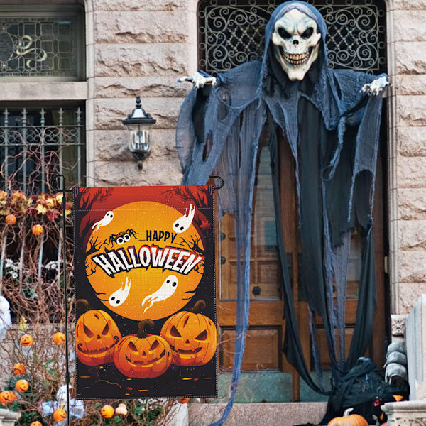 Halloween-puutarhalippu / talon banneri - 12x 18ft