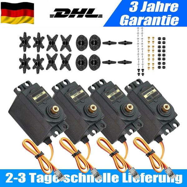 4X MG945 Digital Servo 55g Metall Metallväxel 15kg Växel RC Flygplan Modellbygge