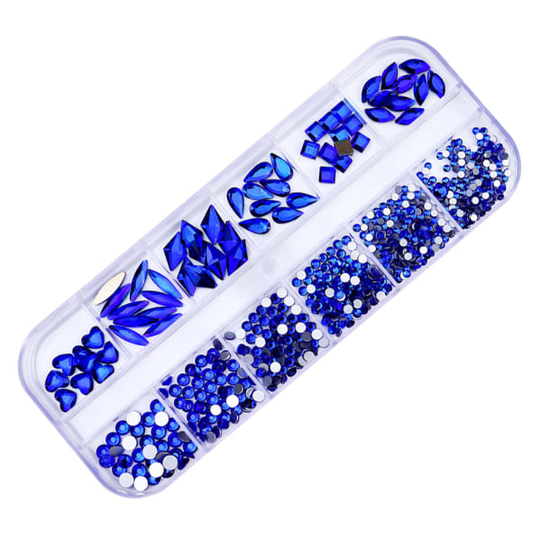 Nail Rhinestones Kristaller Ädelstenar Multi Nagelpärlor， för Nail DIY Crafts Smycken Style 6