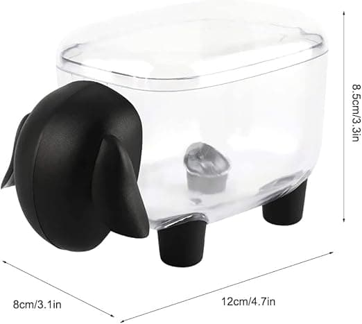 2 Stykker Bomullspinneboks Bomullspinnebeholder Transparent Sau