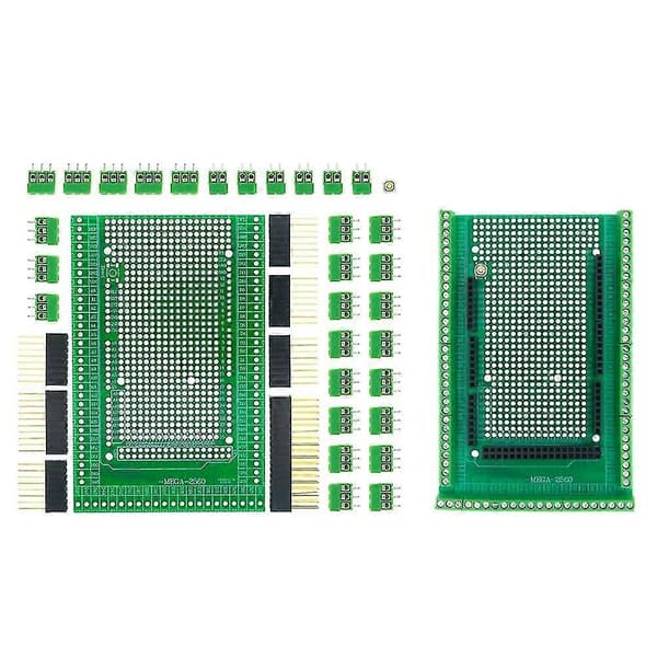 Kompatibel med dubbelsidig PCB Prototyp Skruvplint Shield Board Kit för 2560