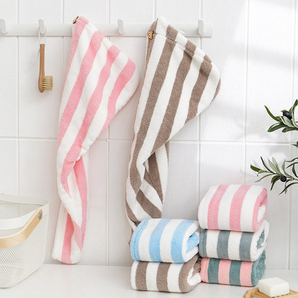 2-pack mikrofiberhårhandduk wrap turban, snabb torkning av hårtorkning till