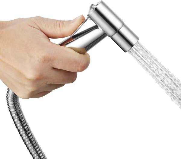 Håndholdt bidet-sprøyte, børstet nikkel i rustfritt stål