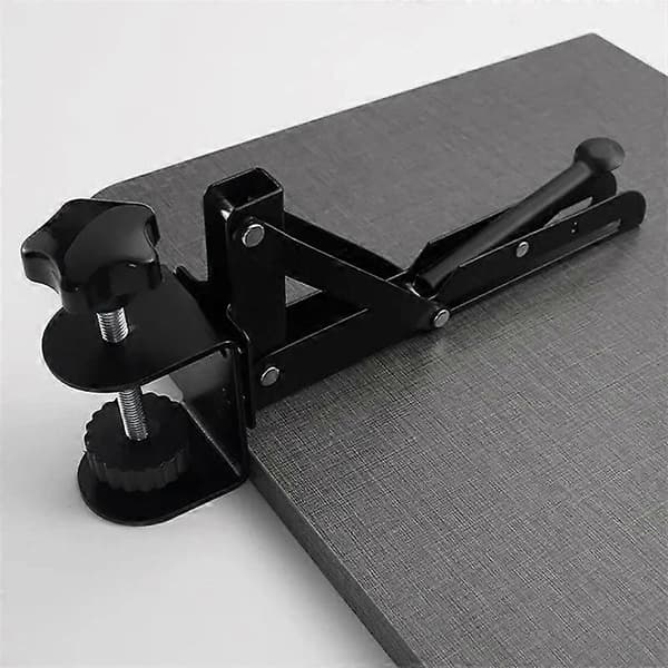 2 st. tangentbordsfäste för montering under skrivbord, höjdjusterbart, utdragbart och hopfällbart Small clip(1-5cm)
