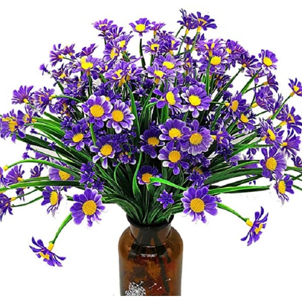 Konstgjorda prästkragar, 4 st konstgjorda blommor grönt plast