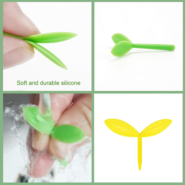 Sprout pieni vihreä kirjanmerkki silikoninen ruohoverso luova