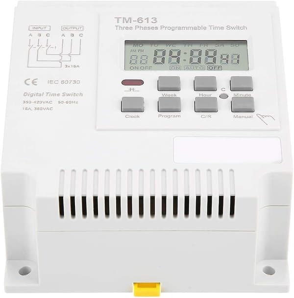 Programmerbar tidsbryter - 380V Timer TM-163 tidsbryter for 350V-420V AC trefasemotor