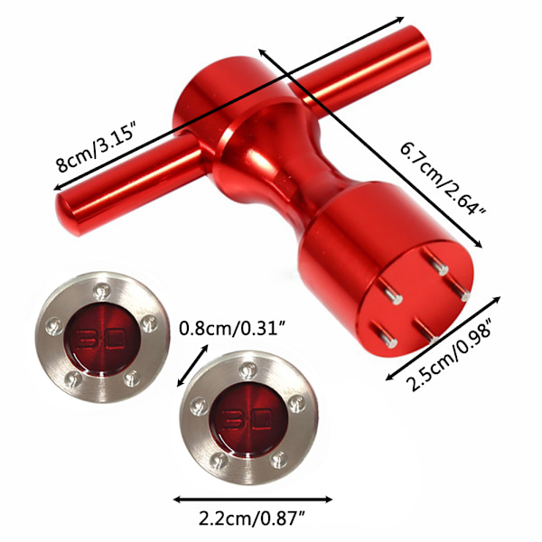 Painot 2 kpl 30g Painonavaimet Putteri Ruuvipainot Putteri Ruuvinavaimet Golf Tarvikkeet