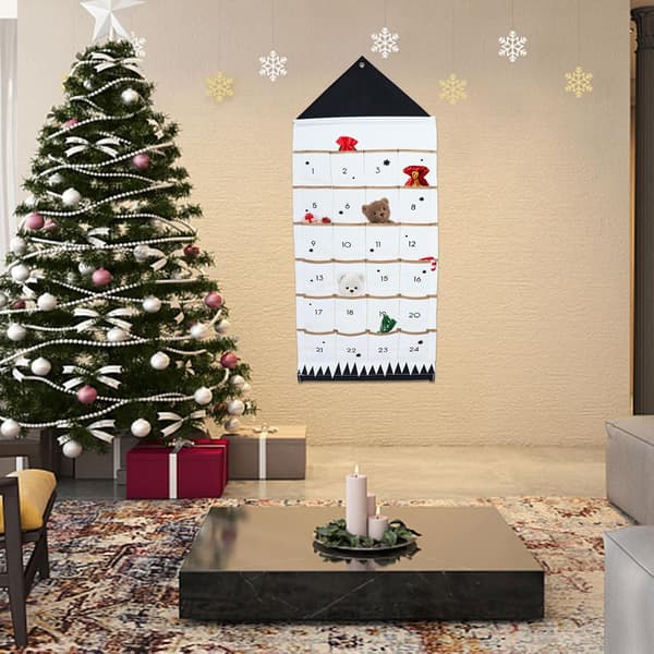 50 * 120 cm ankomstkalender til selvfyldning, ankomstkalender stof