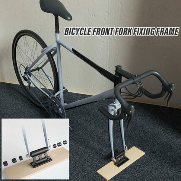 Cykelgaffel Fästfäste, Bilcykelhållare, Multifunktionell Cykelblock Snabbfrigörande Genomgående Axel, Framgaffelhållare för Cykel