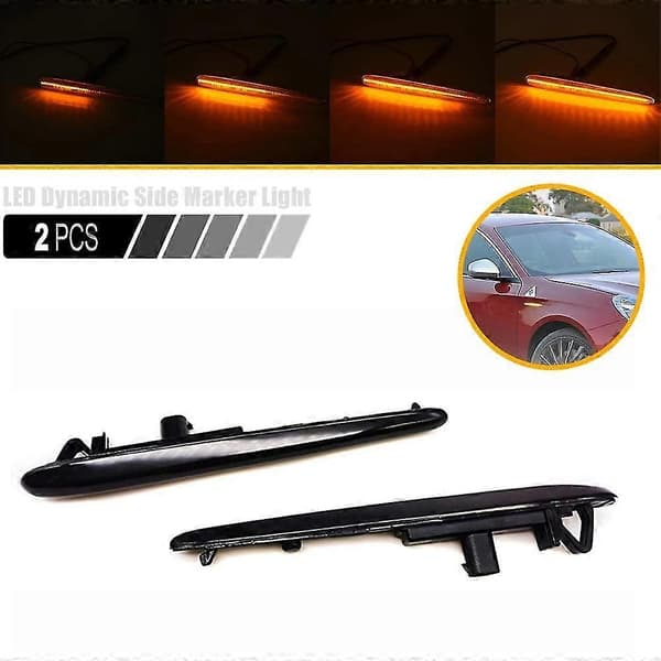 2 kpl LED dynaamiset sivumerkkivalot vilkut tyyppiin 940 2010-2021 A