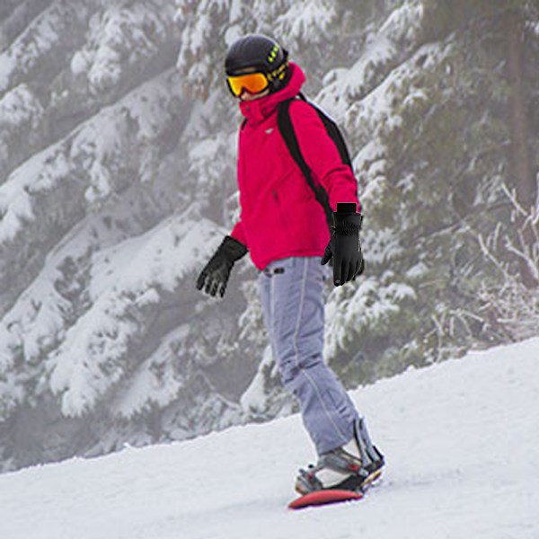 Udendørs skihandsker til mænd vinter plus fløjl tyk ridning varm