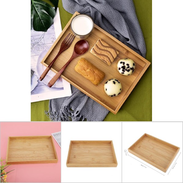 Bambubricka Naturlig Rustik Atmosfär Miljövänligt Material För Matservering Lätt Att Rengöra Trämönsterdesign 28X195X3Cm Japansk Stil