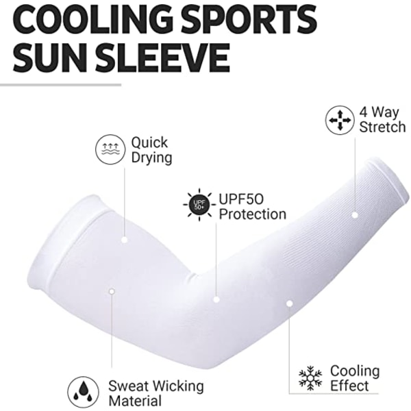 Auringon UV-suojaavat viilentävät hihat - Kompressiohihat käsivarteen