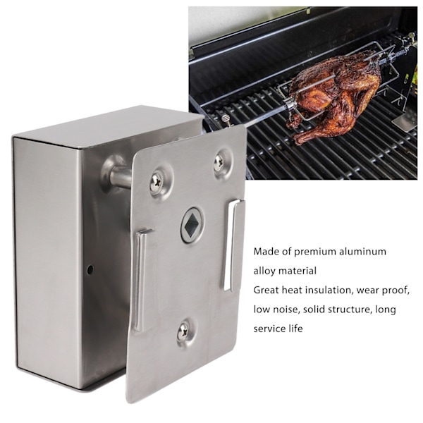 Grill Rotisserie Motor i Aluminium Legering 70KG Belastning 12V Stor Effekt BBQ DC Rotisserie Motor Udskiftning til Universelle Grill