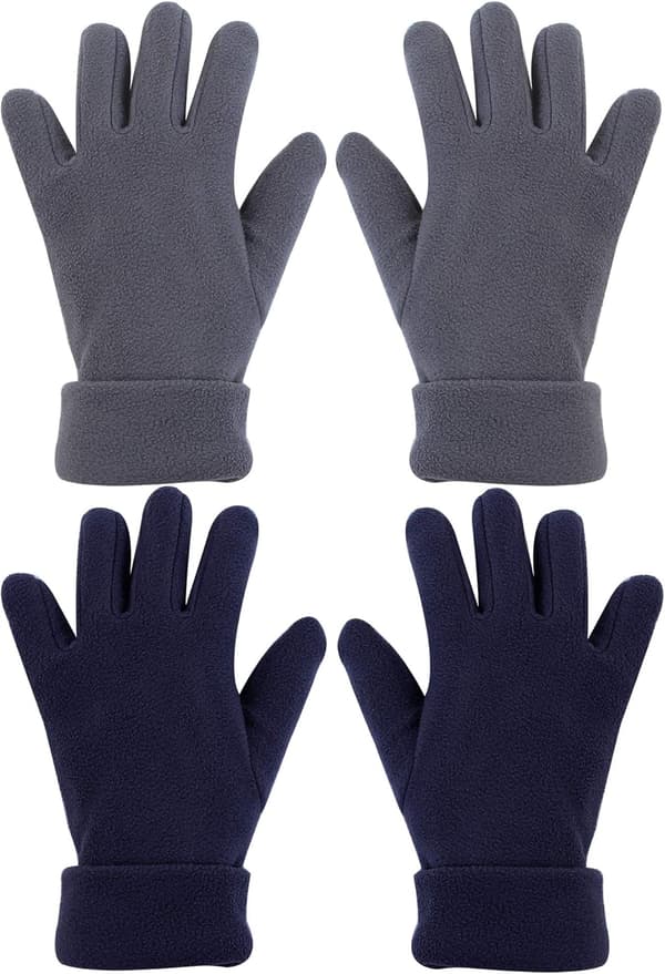 Fleece Vinterhansker for Barn Varme Helhansker for Gutter Jenter Barn Snø Utendørs Aktiviteter Utstyr