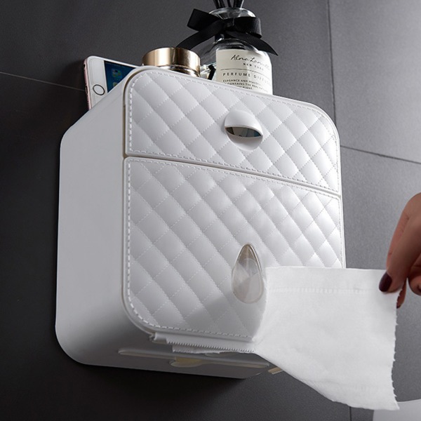 ABS material vit grå toalettpapperslåda väggmonterad creative