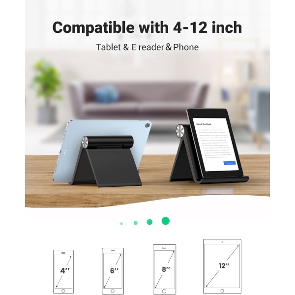 Tablet PC-stativ kan justeras och är kompatibel med olika