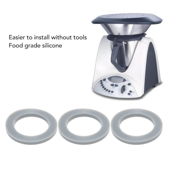 5 stk. Silikon Blender Beskyttelsesringe Mixer Tilbehør Reservedele til Vorwerk Thermomix TM21 TM31