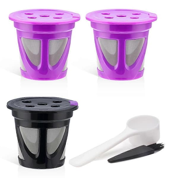Gjenbrukbar K-kopp Kompatibel med Enkel Servering Kaffemaskin Påfyllbare K-kopper Kaffefiltre,b