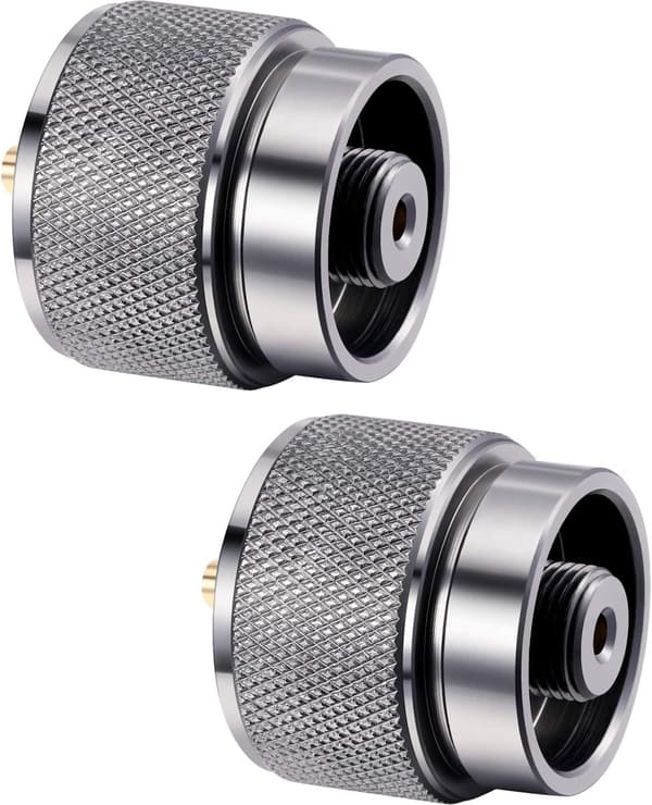 2 st Campingkök Adapter 1 Lb Propantank Ingång EN417 Lindal