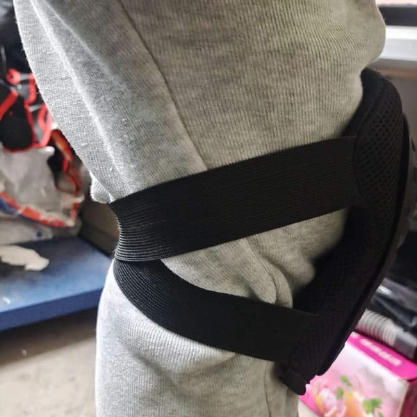 Sorte 1 par professionelle knæbeskyttere, kraftig skumpolstring, Co
