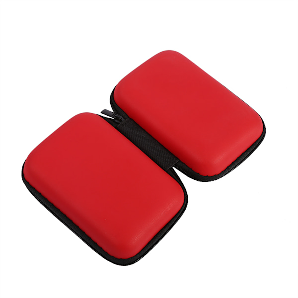 Mini Oppbevaringspose for Gadgets, Organiser, Bærbar Veske for Hodetelefoner, USB-minnepenn, Datakabel, Hot (Rød)