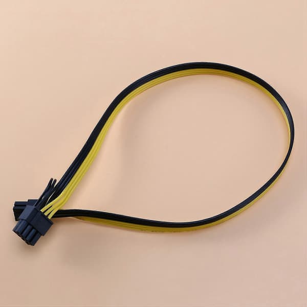 8x 6-pin PCI-e til 8-pin (6+2) PCI-e (hann til hann) GPU strømkabel 50cm for grafikkort mining SE