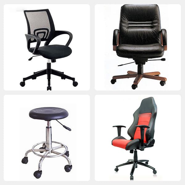 Erstatningshjul for kontorstol for gamingstol, egnet for alle gulv