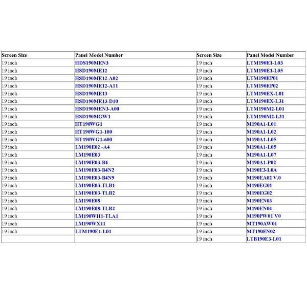 5 stk 30-pins LVDS-kabel 2 kanaler 8-bit understøtter 1280x1024 til 17/19 tommer TFT LCD-panel