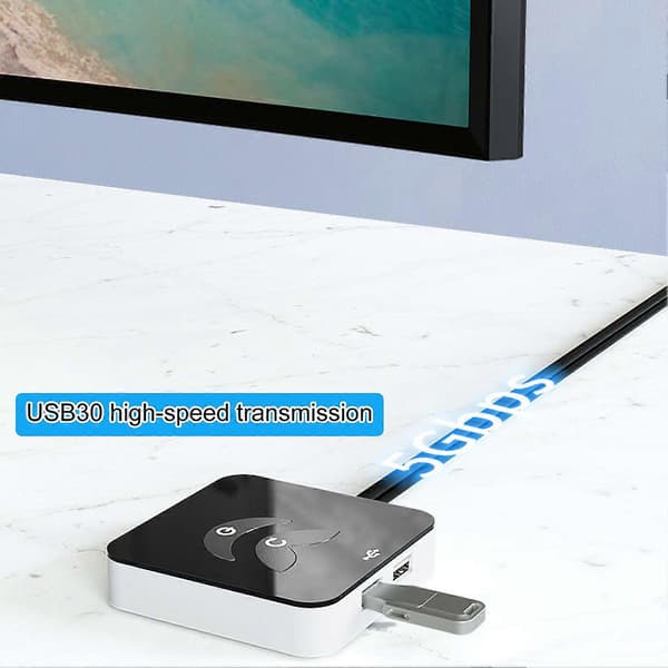 Desktop Computer Power Switch USB3.0/2.0 5Gbps PC Ekstern Strømknap Strømforsyningskontroladapterkabel Universal Højhastighedstransmission Desktop C