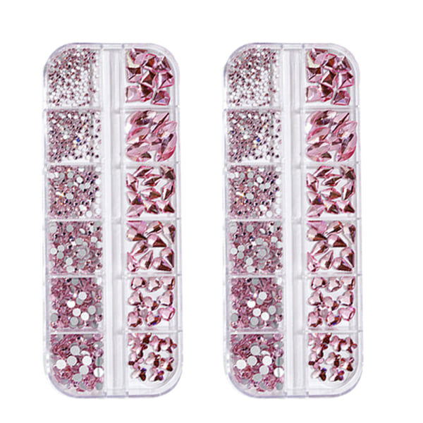 Multiforme Rhinestones Glasdiamanter til Neglekunst Smykker Dekoration