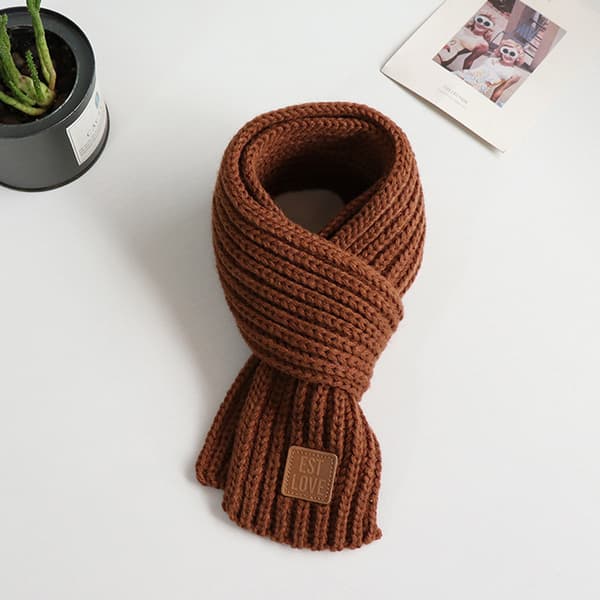 Vinter baby hals skjerf høst vinter ullskjerf coffee