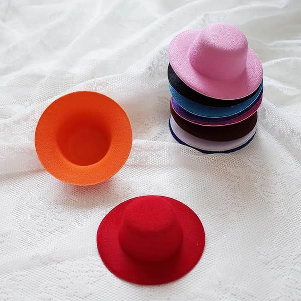 14 Farver Mini Formelle Hatte Miniature Hatte Hat til DIY Håndværk Hår